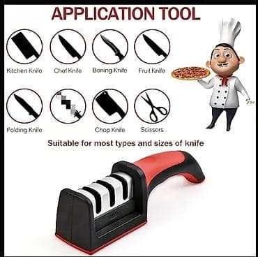 точилка для ножей: Mətbəx üçün 4 mərhələli bıçaq itiləyici - Çoxfunksiyalı sistem: dörd — 2