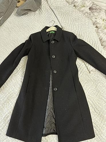 Palto, Benetton, S, rəng - Qara — 3