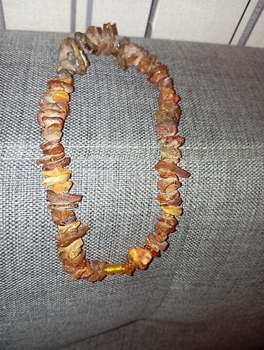qizil pandora: Satılır Kəhrəba daşlarından düzəldilmiş qolbaq - Material: təbii — 1