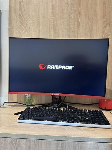klaviatura sekilleri: Rampage oyun monitoru Curved və Pivot 144 hz 27 inch gaming fhd - Əyri — 1