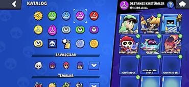 Brawl Stars hesabı – tam kolleksiya, yüksək kuboklar və zəngin — 5