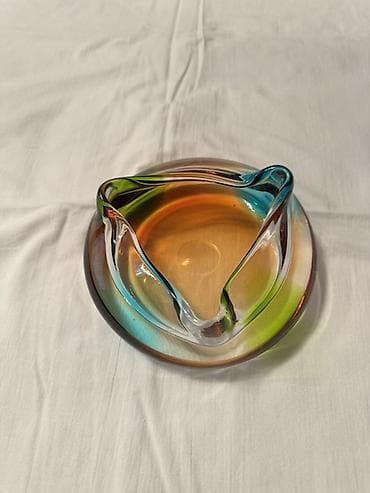 ucuz radiator: Rəngli bədii şüşə külqabı / dekor qab qədim - Material: qalın, əl — 1