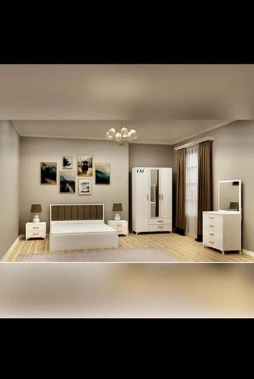 sirke: İkinəfərlik çarpayı, Komod, Dolab, 2 tumba, Rusiya, Yeni — 1