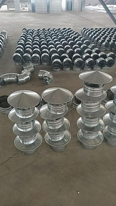 bacoklar: Məhsul: Hava kanalı üçün galvanizli başlıqlar və fitinqlər Təsvir: - — 1