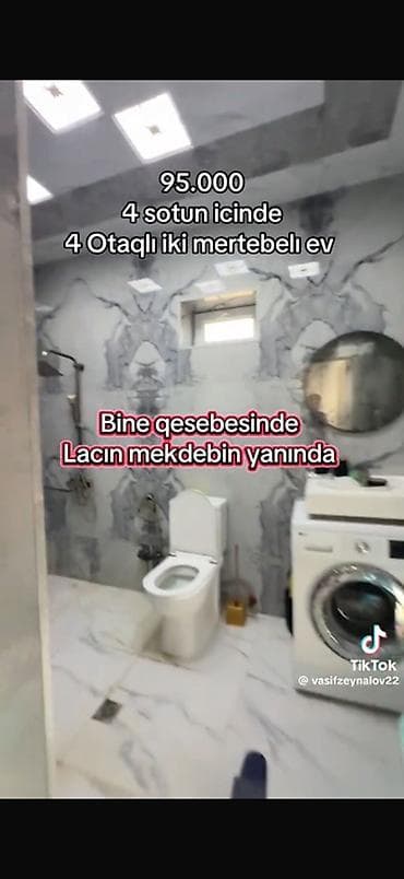 daşın qiyməti 2021: Binə qəsəbəsində, 4 sot torpaq sahəsində yerləşən, 2 mərtəbəli 4 — 5