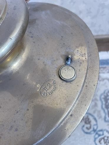 Vinil vallar: Qədim samovar, 1890 il, Mis, Vəziyyəti: Yaxşı — 5