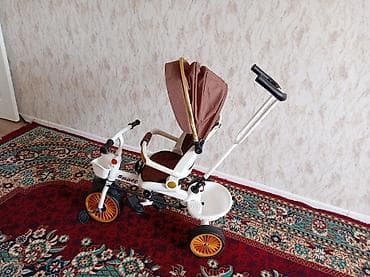 velosiped 3 tekerli: Uşaq üçtəkərli velosipedi – valideyn idarəetmə tutacağı ilə — 3