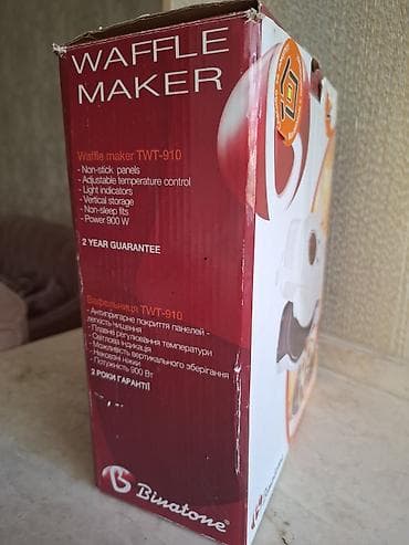 Elektronika: Binatone TWT-910 vafli aparatı Xüsusiyyətlər: - Güc: 900 W - Qızmayan — 3