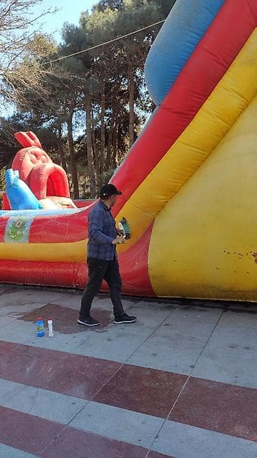 batutlar: Şişmə uşaq attraksionu – Angry Birds temalı - Böyük ölçülü, çoxrəngli — 2