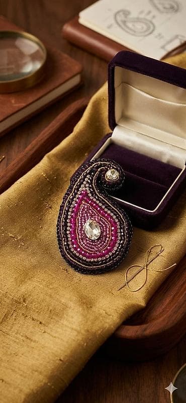 Məhsul: Əl işi aksesuarlar – bəzəkli broş və muncuqlu mini