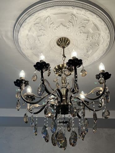 büllur: Çılçıraq, 8 lampa, Metal — 3