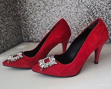 Tuflilər: Tuflilər, Ölçü: 34.5, rəng - Qırmızı, İşlənmiş — 2