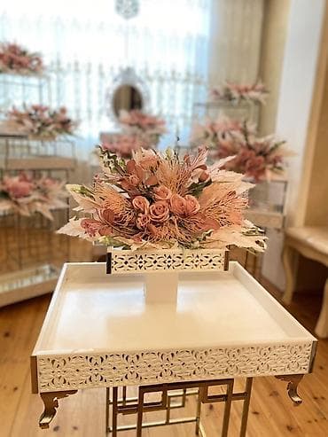 xonca desti: Nişan mərasimləri üçün dekorativ güzgülü xonça dəsti Xonçalar dəst — 2