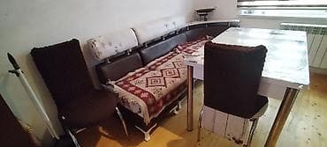 Divan və masa dəstləri: Mətbəx üçün künc dəsti - Künc divanı: yarımdairəvi formalı, yumşaq — 1