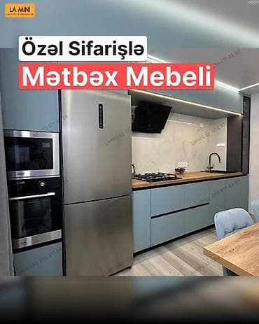 3d defter: Sifarişlə mətbəx dəsti, Özü çəkən petlələr, MDF, Kredit yoxdur — 1
