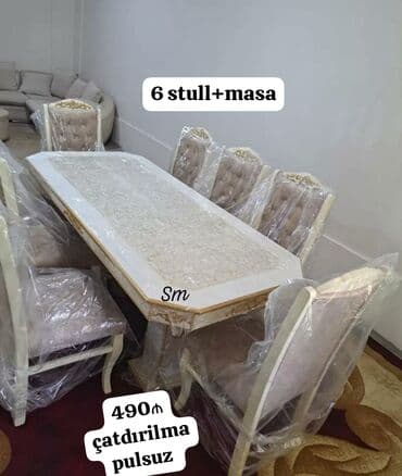 quxna stulu: 🇹🇷Turkiye istehsali. Metbex masa desti Masa 4 oturacaq Masa 80*130 — 8