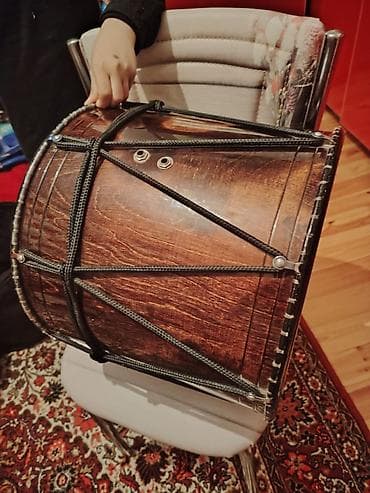 Zərb alətləri: Profesional nağara – taxta gövdəli 2mikrafonlu Adil usda yığıb aləti — 2