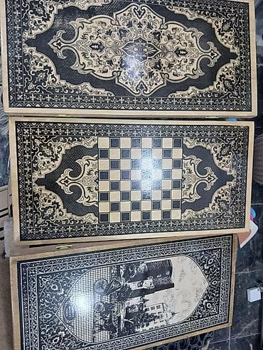 Nərdlər: +3 azn das ve zer Taxta nərd/şahmat/daşqalan kombi lövhələri - — 3