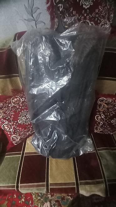 nude ten: Qadın üçün qışlıq üst geyimi – uzun quzu dərisi tipli palto - Rəng — 4