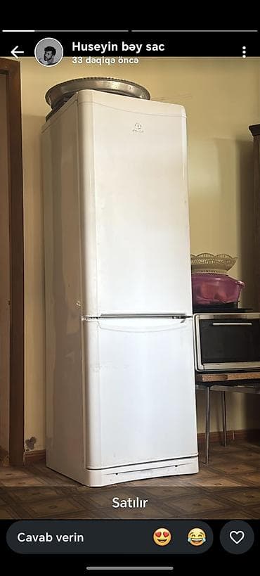 Soyuducu – Indesit, 2 qapılı (yuxarıda soyuducu bölməsi, aşağıda