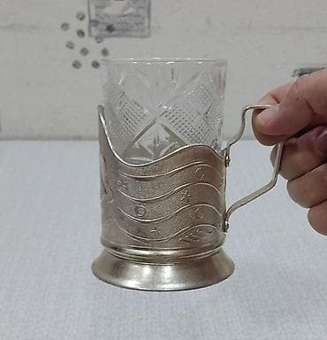 Stəkanlar, rəng - Qızılı, Şüşə, 1 əd, SSRİ