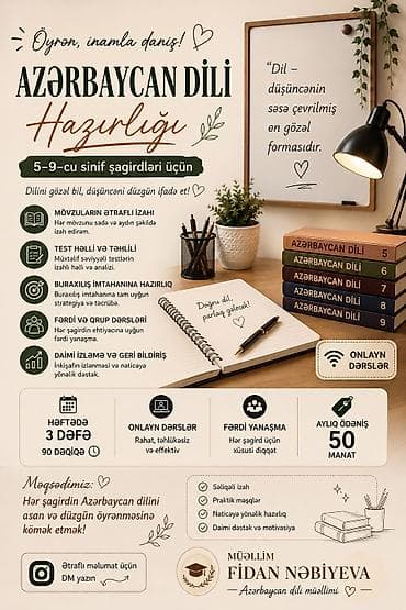 dil kursu: Repetitor, Azərbaycan dili, İmtahanlara hazırlıq — 1