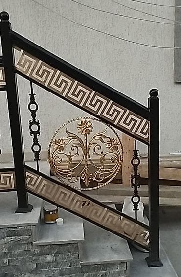 pencere dekor: Məhsul: Dəmir məhəccər və pəncərə barmaqlığı istehsalı Təsvir: - — 9