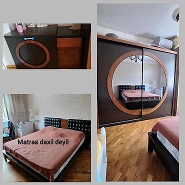 trimo mebel: F99Yataq dəsti 350₼ Türkiyənin MNS firmasi yaxşı vəziyyətdədir, matras — 1