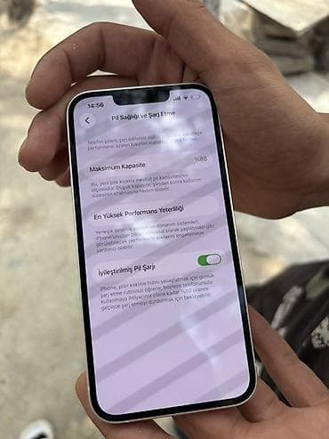 apple telefon: IPhone 13, Ağ, Face ID, Qırıq, Zəmanət — 8