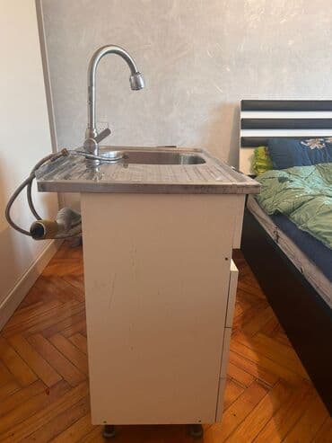 Садовая, уличная мебель: Mətbəx üçün sinkli şkaf-modul - Üst hissə: paslanmayan poladdan — 4