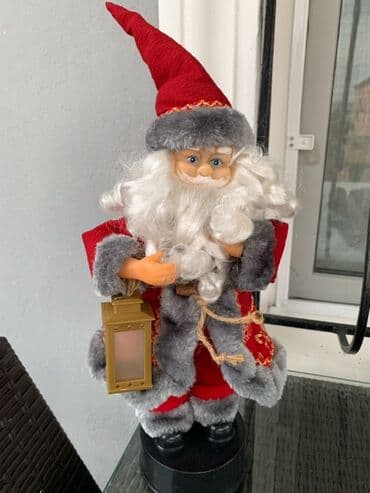 Yeni il dekoru – Şaxta Baba fiquru - Klassik qırmızı geyimli, boz xəz lalafo.az -da Yeni il dekoru – Şaxta Baba fiquru - Klassik qırmızı geyimli, boz xəz