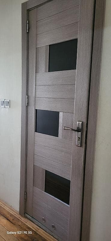 avropa qapi: Otaq qapısı – müasir dizayn - Material: ağac teksturalı MDF/laminat — 1