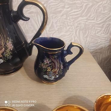 lepe qabı: Çay dəsti, rəng - Göy, Kobalt, 6 nəfərlik — 4