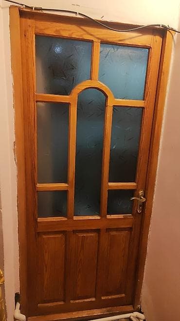 pvc qapi: PVC və taxta qapı-pəncərə dəsti - Ağ rəngli PVC pəncərə bloku — 4