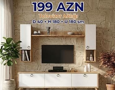 qapi ustu: Yeni, Düz TV altlığı, Polkalı, Laminat, Azərbaycan — 1