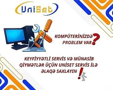 Kompüter təmiri Şəhər: Bakı Xidmətin növü: Kompüter və noutbukların