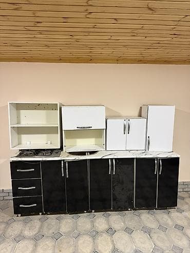 Mətbəx mebeli dəsti Uzunluğu 2m 40 sm - Üst və alt moduldan ibarət