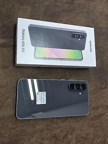 kamerasiz telefon: Samsung Galaxy A56 5G, rəng - Boz, Barmaq izi — 4