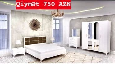 uşaq çarpayısı gəncə: 2 təknəfərlik çarpayı, Dolab, Termo, 2 tumba, Azərbaycan, Yeni — 1