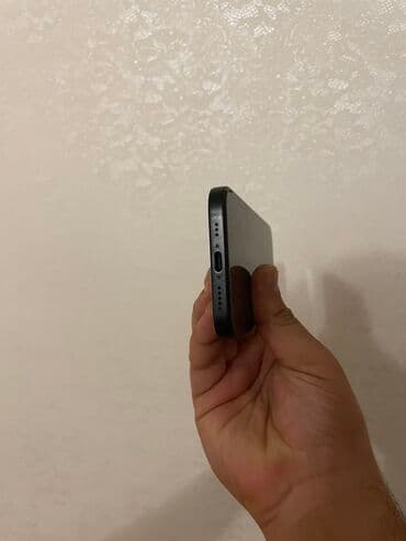 купить айфоны бу: IPhone 15, 128 ГБ, Black Titanium, Беспроводная зарядка, Face ID — 5