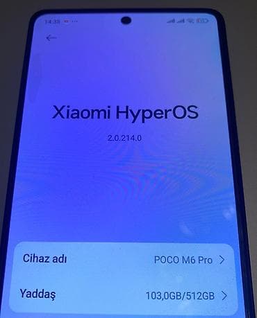 samsung note 9: Poco M6 Pro, 512 GB, rəng - Qara, Sensor — 4