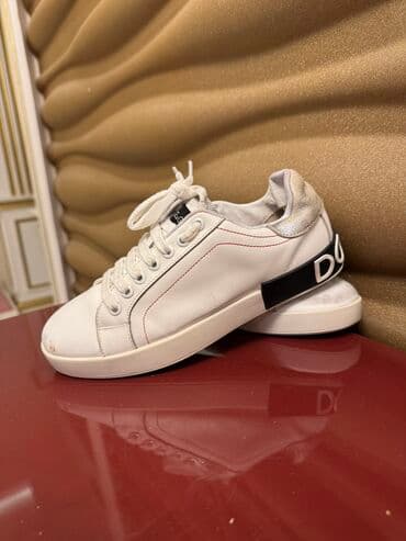 qadın krosovkaları yay üçün: Dolce & Gabbana, Ölçü: 40, rəng - Ağ, İşlənmiş — 1