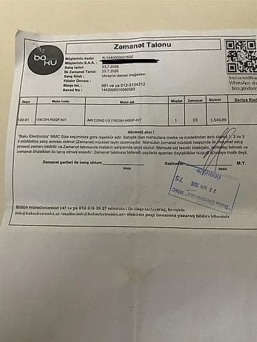 kondisioner servis: Təzə alınıb 1 ay deyil heç 3 illik silver zəmanəti var nağd alış — 3