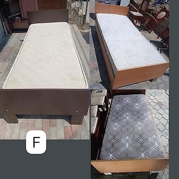 saray mebel: İşlənmiş, Təknəfərlik çarpayı, Bazasız, Matras ilə, Siyirməsiz — 1