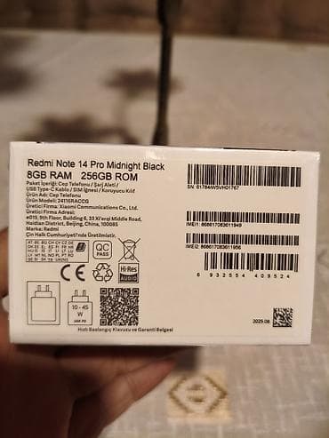 redmi note 10 pro irsad: Redmi Note 14 Pro, 256 GB, rəng - Qara — 2