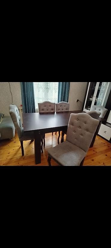 Qonaq otağı üçün, İşlənmiş, 6 stul