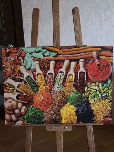 гобеленовые картины: Картины Холст.Акрил Гранаты 50×70,250 ман Африканка 60×75,250ман — 3