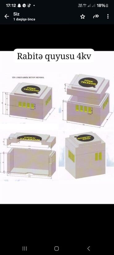 бетонные кольца больших размеров: Dəmir-beton quyu və quyu elementləri Satışı - Kanalizasiya, su və qaz — 40