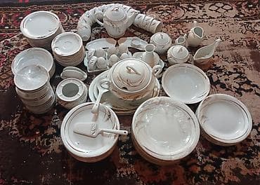 sidir tozu harda satilir: Nahar dəsti, rəng - Ağ, Farfor — 4