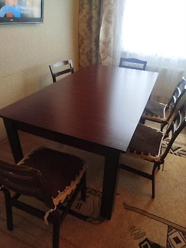 Столы: Для кухни, Нераскладной, Прямоугольный стол — 1